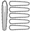 Joycabin 5 Pezzi Catena per Motosega 6 Pollici 39 Maglie 1/4 LP 1.1mm - Ricambio per Mini Motosega a Batteria Elettrica, Accessori per Giardino Agricoltura Potatura Alberi