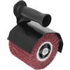 SEIWEI Levigatrice elettrica a tamburo portatile, smerigliatrice angolare, lucidatrice, strumento di brunimento, accessori per la lucidatura di metallo, acciaio e legno (5/8-11)