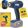 Rapid RX1000 Termosoffiatore Pistola ad Aria Calda con Sistema 18V Power for All, Calore Regolabile fino a 550° C, Schermo LCD, Riscaldamento Rapido, 2 Flussi d'Aria, Senza Batteria