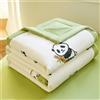 Odot Trapunta Piumino Estivo Reversibile, 4,5 Tog Trapuntino Copriletto Leggera Primaverile Coperta Trapuntatura Morbido per Letto Matrimoniale Una Piazza e Mezza (Panda nero carino,150 * 200cm)