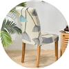 ELYSYSRL Coprisedie con Schienale 2/4/6 Pezzi, Coprisedia Elasticizzati con Schienale, Antimacchia Fodere per Sedie con Schienale Lavabile Moderno Copri Sedia per Moderna Sala da Pranzo Hotel Ristorante ( Colo