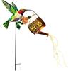 Generico Solar Watering Can, Garden Lantern Decor, 8.66x7.48 Inches Hummingbird Watering Can with Solar Light, Outdoor Pathway Decor, Garden Ornament with Sturdy Build, Solars Cans for Backyard and Patio