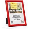 3-B Cornice per foto ULM 13x18 cm - rosso - Portafoto in legno con vetro acrilico