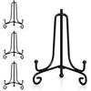 Tincogo Mini supporto in ferro per biscotti, 9 cm, nero, espositore porta tessere, segnaposto, espositore cavalletto per matrimoni e feste di compleanno (confezione da 4)