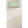 THUN - Set letto federa verde - Linea Iconic Elegance - S - 100% cotone