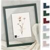 Bildershop-24 Telaio in vetro doppio con doppi vetri, Paris in Verde abete 21x29,7cm (DIN A4) con vetro acrilico, cornice per quadri con doppi vetri