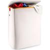 Lonbet - Cesto portabiancheria doppio beige con coperchio e sacchetti rimovibili - XXL 150 L - extra large a 2 sezioni - con 2 scomparti