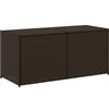 vidaXL Contenitore da Giardino Marrone 283L in Polyrattan