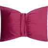 Morbidissimi - Cuscino Arredo Fiocco Danae in Velluto 37x48cm Bordeaux, Cuscino Decorativo Sfoderabile con Cerniera, Design Elegante per Divano Letto Poltrona, Made in Italy AC370