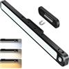 Ferswe 5W Luce Armadio LED Ricaricabile, Armadio Led con Sensore di Movimento, 30CM, 2500 mAh, Indicatore di Carica della Batteria, Facile Installazione Magnetiche Luce Armadio, per Cabina ArAmadio