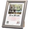 3-B - Cornice portafoto modello Mori in grigio acciaio - 15 x 20 cm - con vetro acrilico