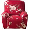 YHWW Copripoltrona Relax Reclinabile Universale 1 Posto, Fodere Copripoltrona Reclinabile 4 Pezzi Elasticizzato Lavabile Rimovibile, Copertura per Poltrona Elettrica Reclinabile (Color : X)