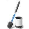 Generisch Scopino WC in Silicone con Dispenser Sapone Integrato, Scopino Bagno Igienico con Supporto Ventilato, Spazzola WC Antigraffio per Pulizia Profonda, Set Scopino WC Moderno per Bagno