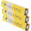 NKlaus 3X Golden Nag Copal Incense Sticks 45g - Powerful Resin for Spiritual Cleansing, Meditation & Rituals. Natural, Hand-Rolled Incense.