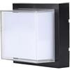V-TAC VT-828 12W LED WALL LIGHT COLORCODE:4000K,BLACK -SQUARE
