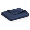 YnM Copripiumino in 100% cotone certificato Oeko-Tex, morbido, accogliente e traspirante, per coperte ponderate (122 cm x 183 cm), stampa blu navy
