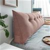 WNRLL Cuscino di Supporto per Testiera del Letto,Cuscino per Schiena per Divano Lettura, Schienale Velluto Rimovibile Triangolare Cuscino Tatami,16,80x50x20cm/30x20x8in
