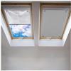 Johgee Tenda oscurante senza foratura Grigio, per finestre 43 x 76 cm, tenda oscurante termica con ventosa, protezione solare, tenda per finestra del tetto, camera da letto, giardino, auto