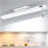 WILLED Luce per armadio da 5 W con sensore di movimento, lampada da incasso regolabile, batteria a LED, 2500 mAh, illuminazione per armadio, specchio, scrivania, guardaroba