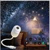 Generic Proiettore di luce notturna 2 in 1 con proiettore Galaxy Star, USB, con 12 pellicole di proiezione scorrevoli, luminosità regolabile a 360°, mini lampada da parete a LED per decorazione da parete