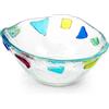 Sospiri Venezia Ciotola Decorativa in Vetro Artistico per Arredo Casa e Tavola - Svuotatasche Elegante in Vetrofusione Veneziana, Idea Regalo Design 11x11x5 cm