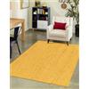 Aizza Trends Tappeto indiano fatto a mano in iuta naturale, colore giallo, tappeto in iuta, per sala da pranzo, soggiorno, dimensioni 120 cm x 270 cm
