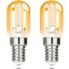 GBLY E14 Lampadina LED Calda - 2 Pezzi - Lampade LED Vintage T22 2W Retro Sockel Edison Lampadina 2700K Luce Calda Lampadina a Risparmio Energetico E14 Attacco Lampadina Frigorifero Non Dimmerabile