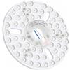 ZestEcho Kit di luce LED per ventilatore da soffitto 6.3, pannello magnetico 24 W 3CCT regolabile 3000 K 4000 K 6000 K con memoria, piastra circolare di ricambio in alluminio per soggiorno camera da