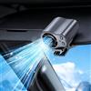 Generic Ventilatore per condizionatore d'aria per auto, con display a LED, rotazione a 360°, 199 velocità e tecnologia semi-raffreddamento, ricaricabile tramite USB, ventilatore personale per auto, lavoro