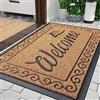 Yimobra Wellcome - Zerbino per esterni, 75 x 43 cm, antiscivolo, resistente alle intemperie, lavabile, per porta di casa e ingresso, colore: Giallo
