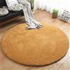 Liveinu Tappeto Shaggy Rotondo Tappeti Soggiorno Pelo Lungo Antiscivolo Lavabili Moderni Moquette Ø 100 cm Marrone Chiaro