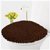 LuxUrux Copriwater standard, extra morbido, lavabile, in microfibra shaggy, standard, per bagno, lavabile in lavatrice e asciugabile in asciugatrice (45,7 x 45,7 cm, marrone)