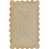 Aizza Trends Tappeto fatto a mano in iuta smerlato ecologico per pavimento, tappeto da pavimento, tappeto da letto, runner laterale, prodotto in India, 60 cm x 150 cm