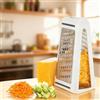 FuxFuis Grattugia Formaggio in Acciaio Inossidabile, Grattugia Formaggio Manuale con Contenitore, Grattugia a Mano per Verdure, Cheese Grater Hand Inox, Gratta Manuale per Limone, Aglio e Zenzero