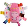 dowuiii Palla per cani interattiva in morbido peluche, 16 cm, con , con campanella all'interno, per viaggi, piscina, , cortile, casa, giardino, interni ed esterni