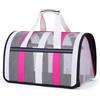 Treer Trasportino Pieghevole per Gatti Piccoli e Cani, Borsa da Passeggio Morbida per Animali Domestici, Aereo e Viaggio, A Tracolla (33 * 25 * 22cm, Rosa Rossa)