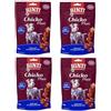 Rinti Chicko Plus Formaggio a Cubetti Anatra per cani | Confezione da 4 | 4 x 80 g | Filetto di petto d'anatra delicatamente essiccato all'aria | In un pratico sacchetto richiudibile