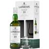 Laphroaig, Islay Single Malt Scotch Whisky 10 Anni con Bicchiere Omaggio, Whisky con 100% Orzo Maltato - 1 Bottiglia da 700ml