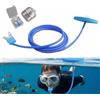 Generico Boccaglio for Respirazione Subacquea, Tubo for Respirazione Subacqueo Lungo con Testa Galleggiante, Tubi for Snorkeling Secco e Semi-Secco, Nuoto for Immersioni Campeggio Attrezzat(3.28ft,1pcs)