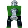 MotiveTech Porta Bilanciere Supporto per Bilanciere Rack Squat Gancio per Verticale in Acciaio E Gomma con Struttura Solida Adatto per Home, Rosso