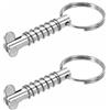 SEIWEI 2 perni a sgancio rapido, accessori marini in acciaio inossidabile, perno a molla per cerniera del ponte della nave, audio del palco, rimorchio (B)