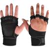 IRFHDCX Guanti Per Palestra Guanti da allenamento for sollevamento pesi for uomini e donne, fitness, sport, body building, ginnastica, palestra, polso, palmo della mano(B-Black,M)