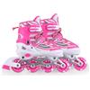 Aumotop Pattini in per Bambini Regolabili, Illuminati per Ragazze e Ragazzi, Adatti Ai Principianti, Traspiranti, Bambini Piccoli, Taglie 28-41, rosa/blu/rosso. (S)