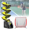 Generic Macchina per palline da tennis con modalità multiple, intervallo di 3,5 secondi, capacità di 33 palline, batteria 10H, telecomando e regolazione dell'altezza, allenatore di tennis