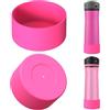 Linkidea Water Bottle Boot Compatibile con Contigo Jackson Chill 2.0 20oz/24oz, Cortland 24oz, Silicone Antiscivolo Fondo Bottiglia Manica Protector, Bottle Bumper (2 Pezzi) (Rosa)