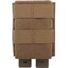 Generic Tasca Porta Caricatore 7.62 Molle, Porta Caricatore Singolo Misura Media con Inserto a Cuneo, Supporto per Caccia e Airsoft(MCBK)