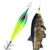 Fierudeng Jig per Calamari,Esche Artificiali LED Luminose Colorate | Totani Luminescenti per Mare - Seppie, Totani, Polpi, Barca, Fiume, Molo, Lago, Ruscello, Stagno, Nave, Pescatori all'Aperto
