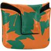 aidingzhi Maple Orange Green Golf Putter Covers Mallet Chiusura Magnetica Putter Copritesta per Mallet Square Impermeabile PU Pelle