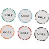 COOPHYA Segnapalline da Golf in Plastica ABS 6 Marcatori Multi- 4 CM Colorati Anima in Ferro Accessori da Golf da Viaggio per Uomo Donna