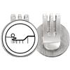 no/no Roller Coaster Parco Divertimenti Contorno Golf Ball Marker Cappello Cap Clip Smalto Magnetico